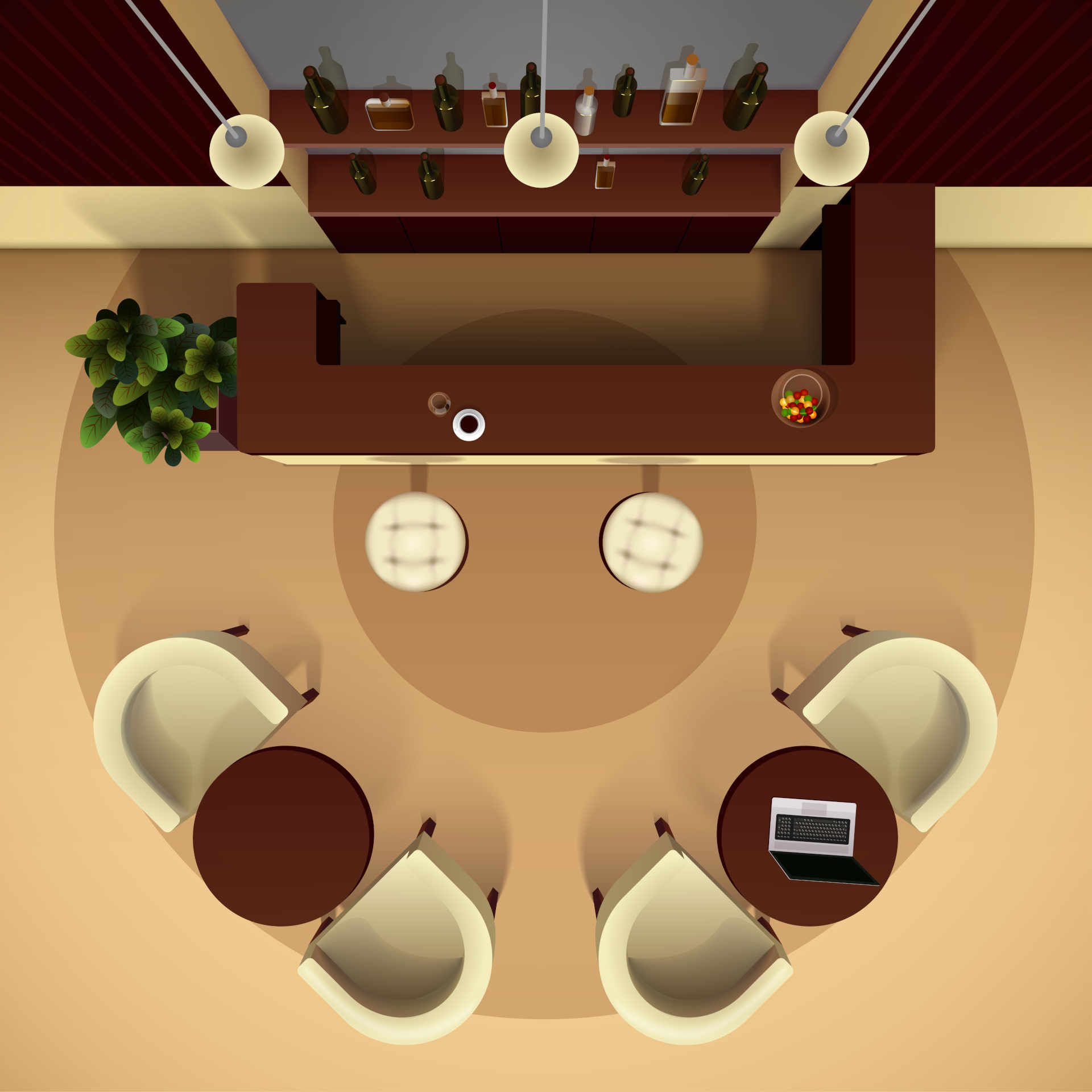 WaiterPad vizualizare mese restaurant secțiuni