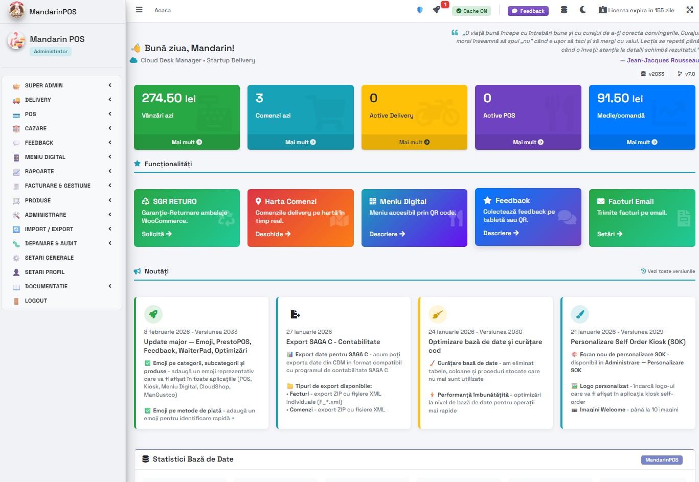 Dashboard — vedere de ansamblu