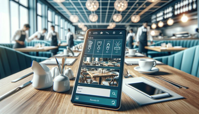 WaiterPad — aplicație ospătar pe tabletă cu interfață touch pentru comenzi la masă